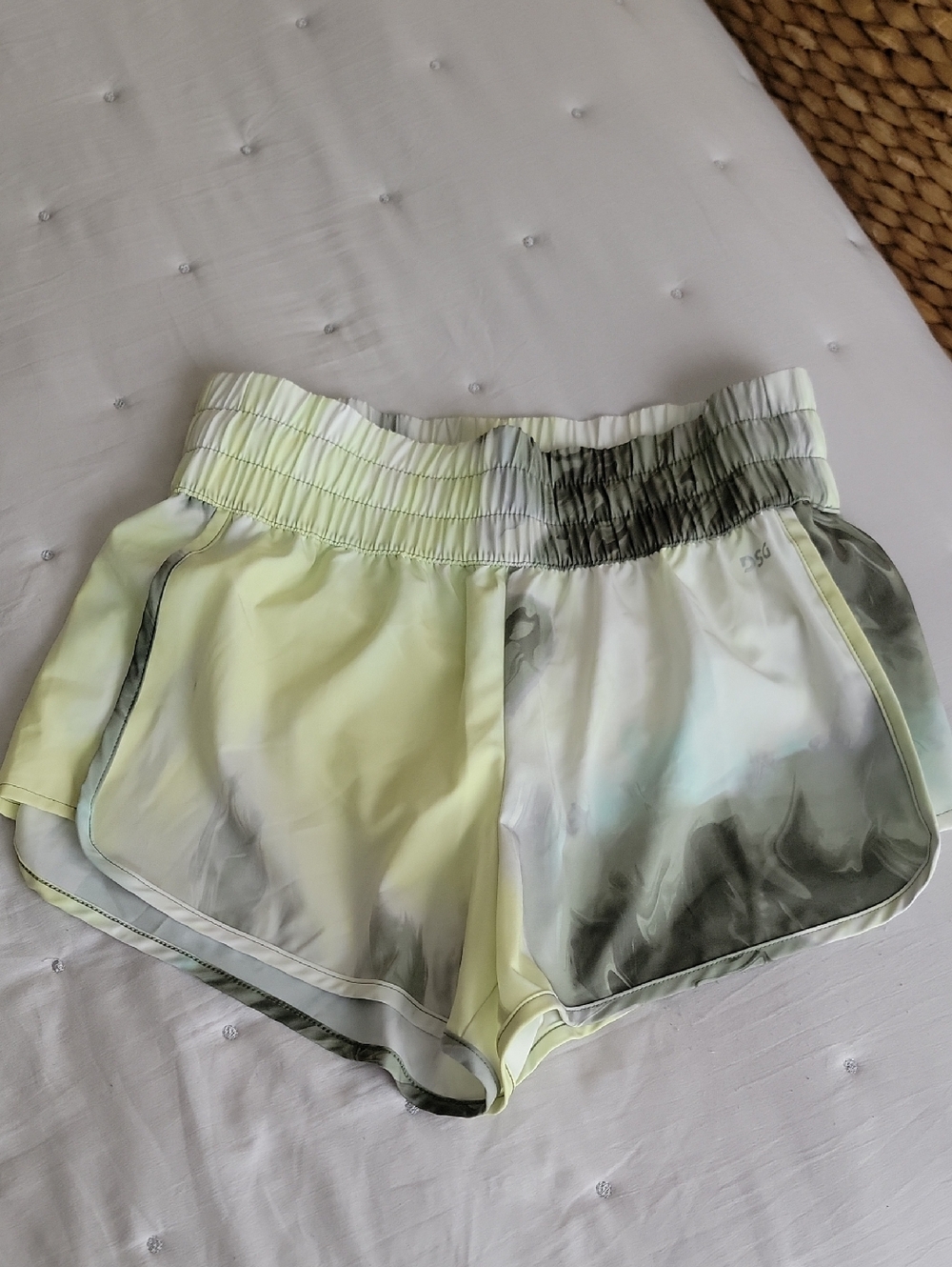 Womens Light Green Ombre High Rise Stride